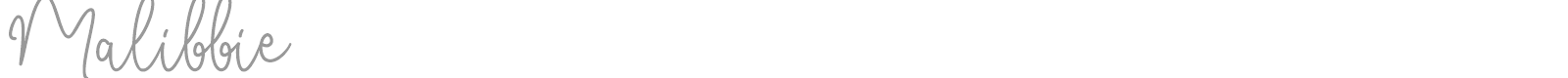 Malibbie font preview